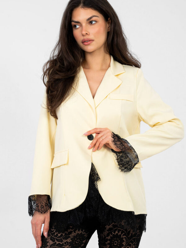 Marynarka Model MI-MA-A5288.68 Light Yellow - Italy Moda