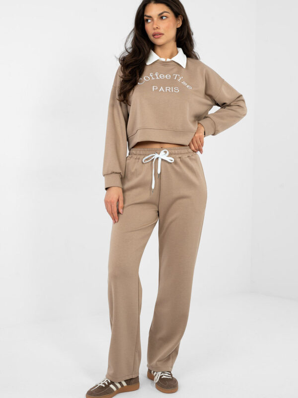 Spodnie Komplet Model IT-KMPL-22212.36 Dark Beige - Italy Moda