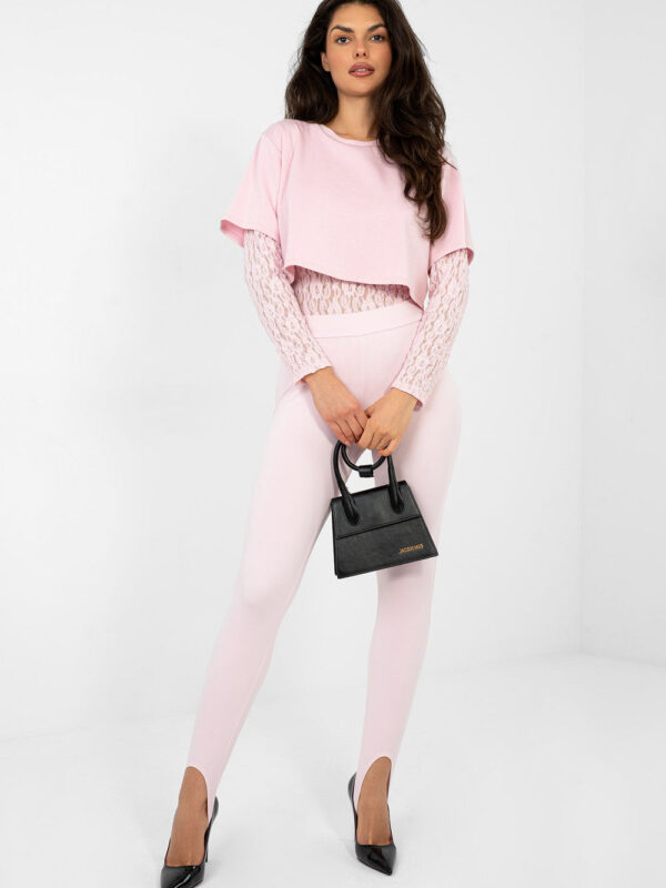 Legginsy Model MI-SP-K22.65 Light Pink - Rue Paris
