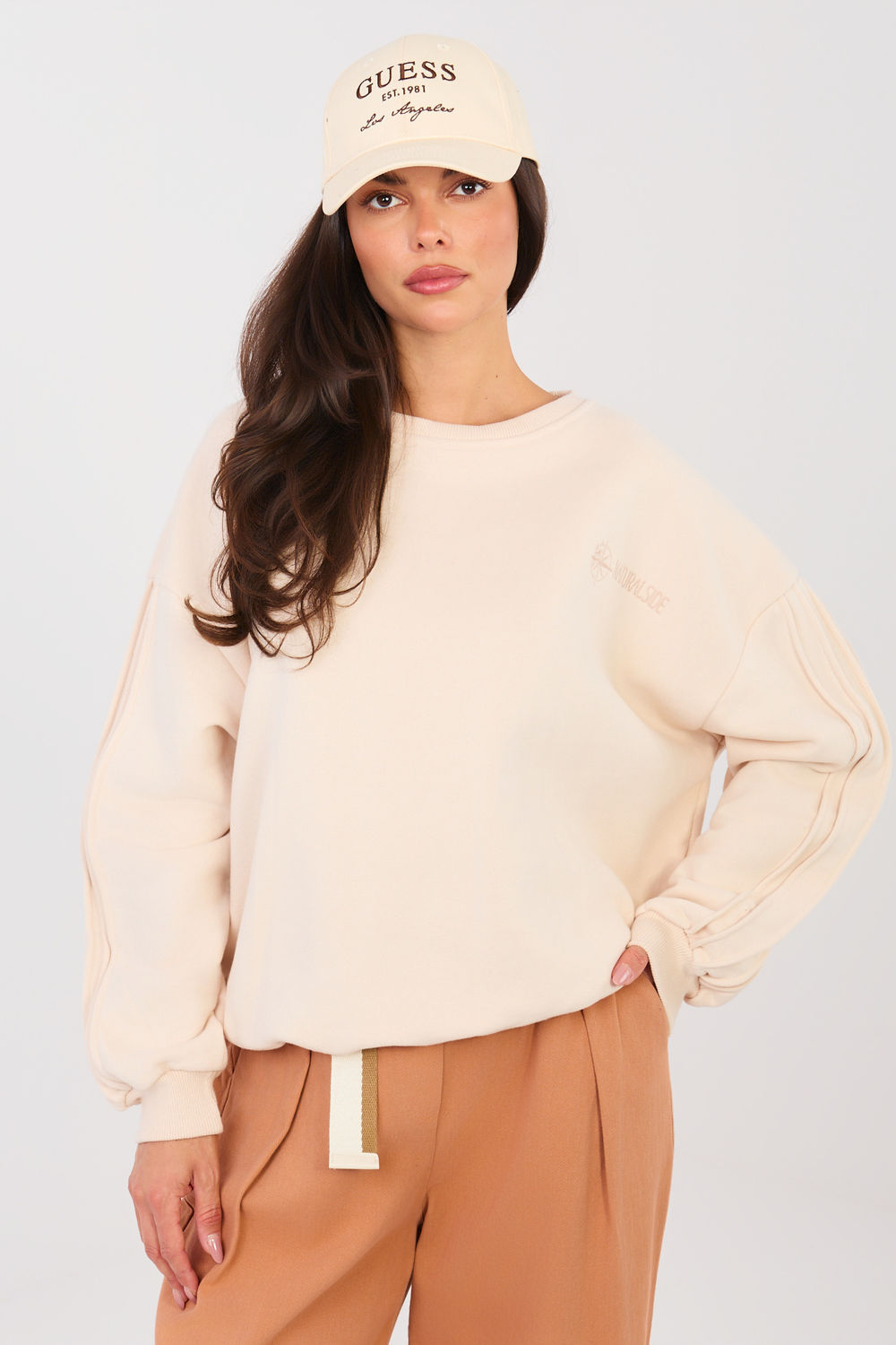Bluza Damska Model NS-BL-NS2548.05 Light Beige - Factory Price
