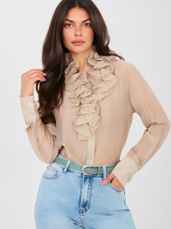 Koszula Damska Model IT-KS-22310.16P Beige - Factory Price