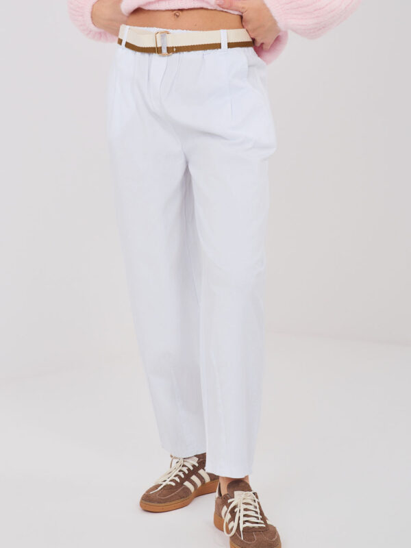 Spodnie Damskie Model IT-SP-FL10125.80 White - Italy Moda