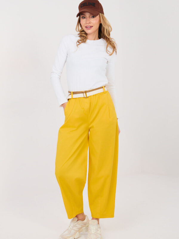 Spodnie Damskie Model IT-SP-FL10125.80 Yellow - Italy Moda