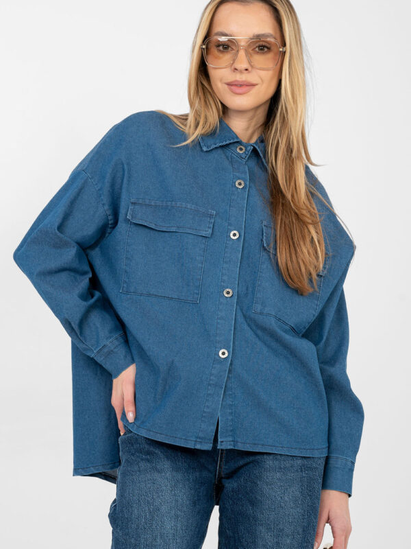 Koszula Damska Model IT-KS-FL9968.28 Blue - Italy Moda