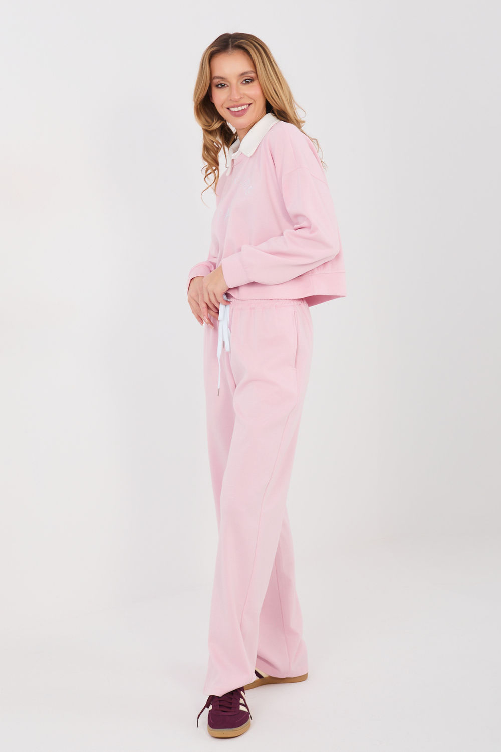 Spodnie Komplet Model IT-KMPL-22212.36 Light Pink - Italy Moda