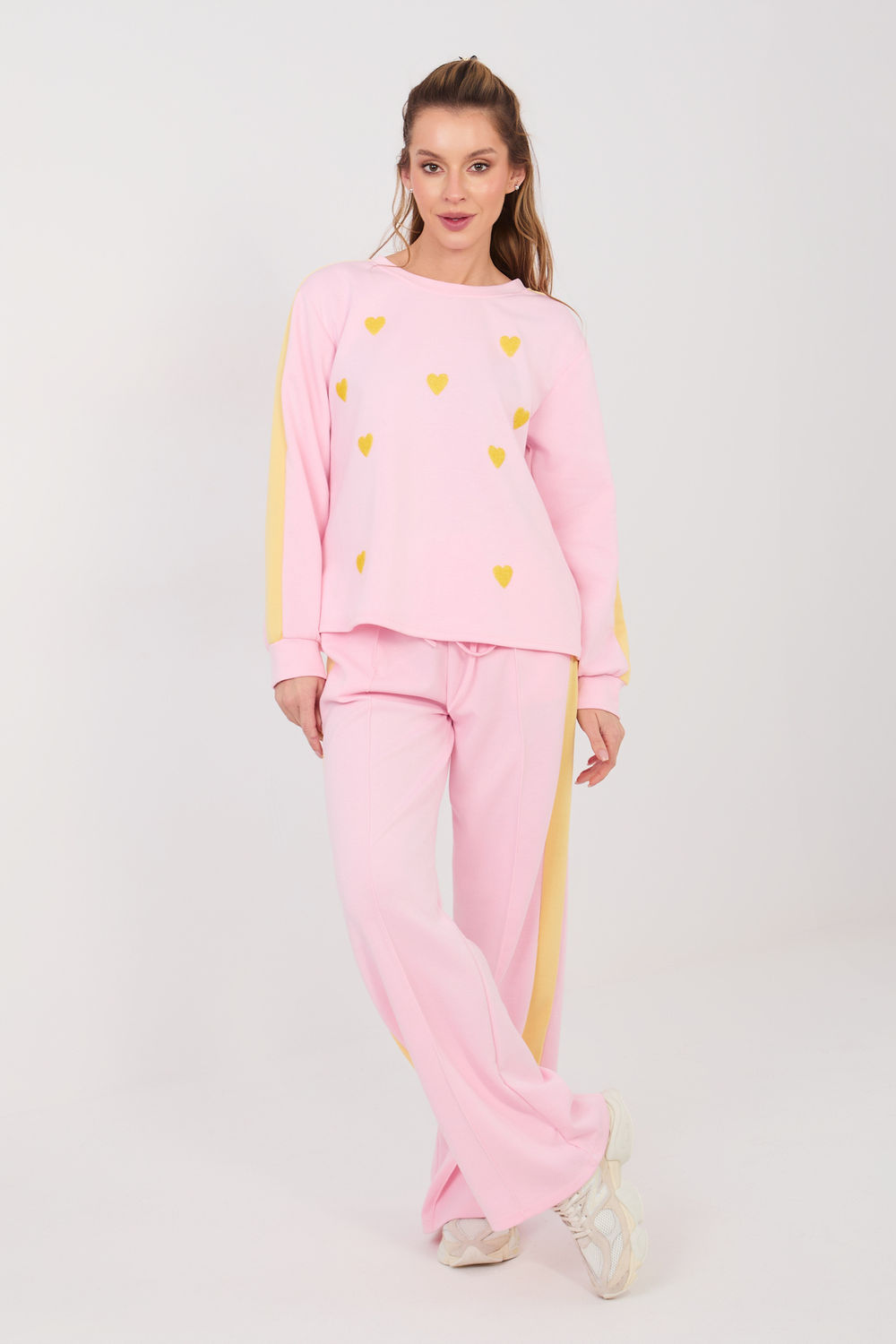 Spodnie Komplet Model IT-KMPL-22211.31 Light Pink - Rue Paris