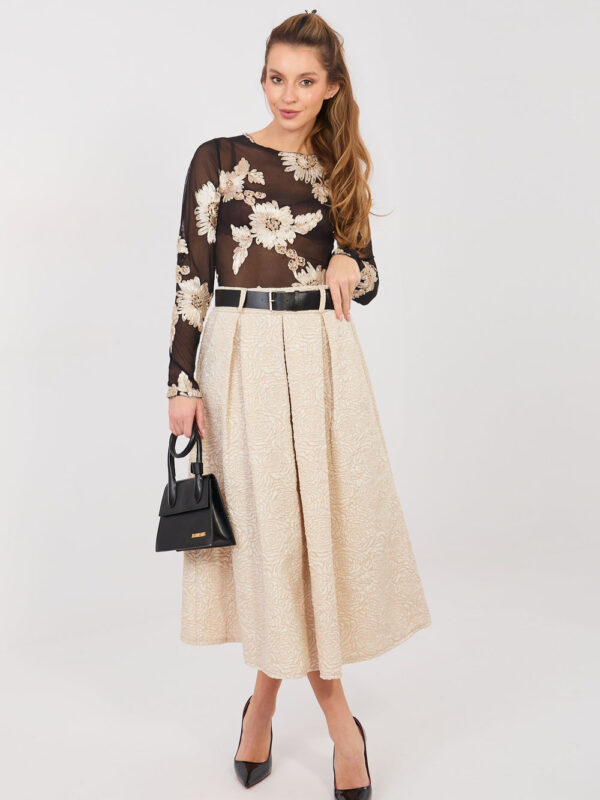 Spódnica Model IT-SD-18760.69 Beige - Rue Paris