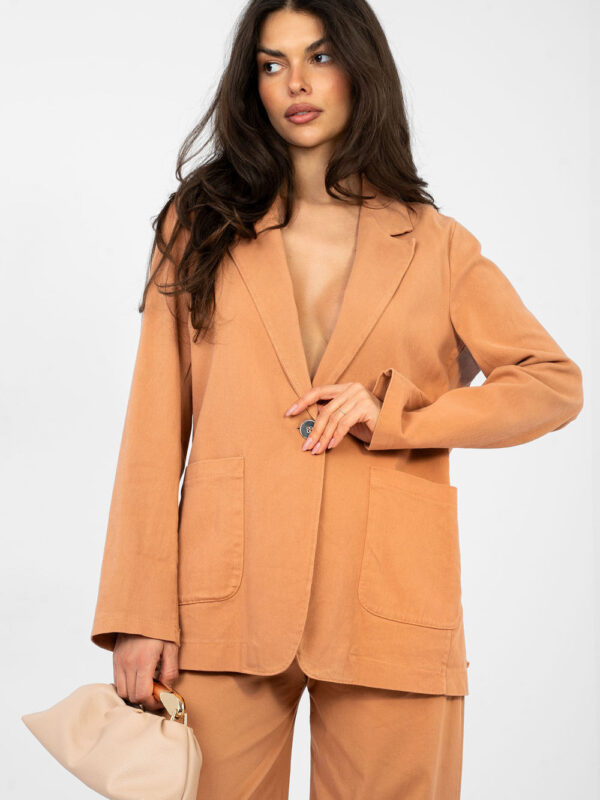 Marynarka Model IT-MA-FL7703.21P Dark Orange - Rue Paris
