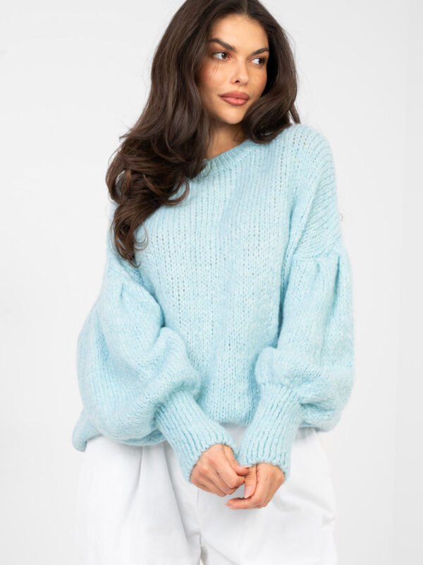 Sweter Damski Model MI-SW-0302.18 Light Blue - Italy Moda