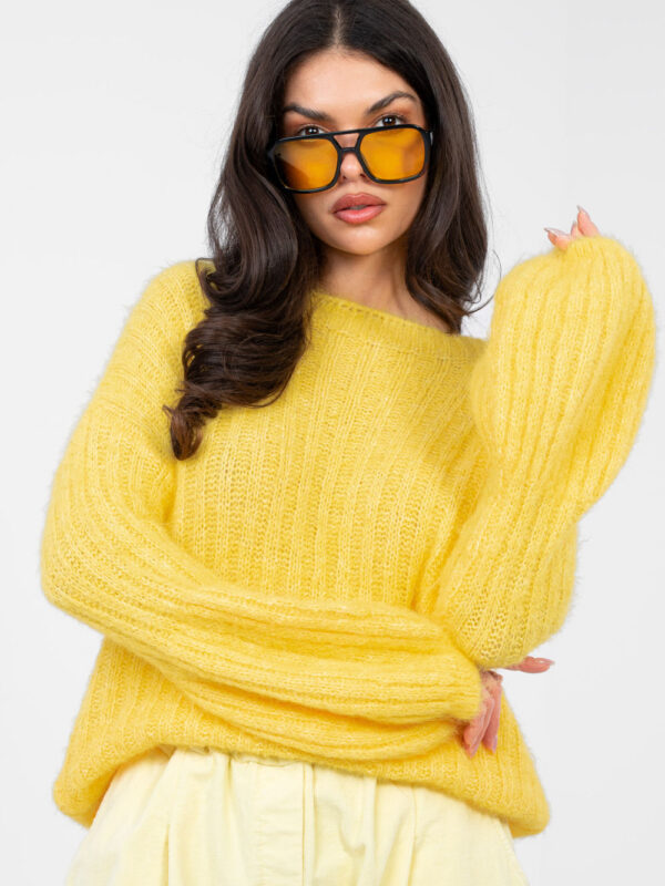 Sweter Damski Model MI-SW-9642.01 Yellow - Italy Moda