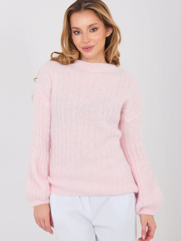 Sweter Damski Model MI-SW-9642.01 Light Pink - Italy Moda