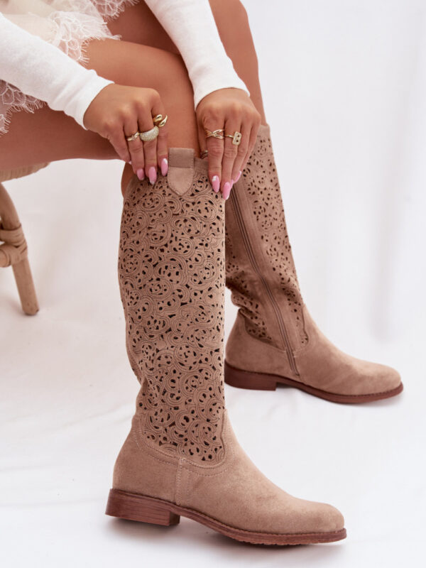 Kozaki Model S.Barski HY61-8023 Beige - Step in style