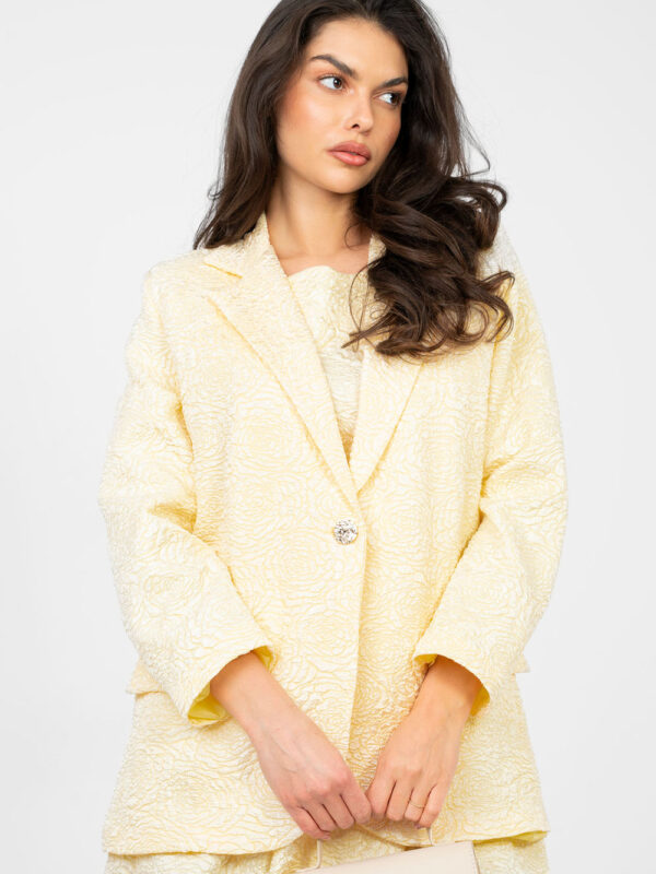 Marynarka Model IT-MA-21839.10 Light Yellow - Rue Paris