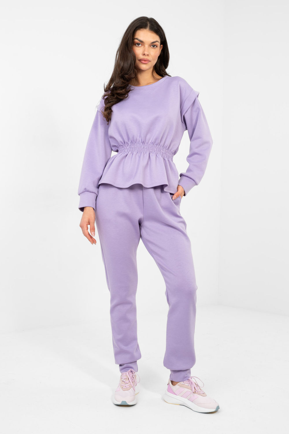Spodnie Komplet Model IT-KMPL-22239.03 Light Violet - Rue Paris