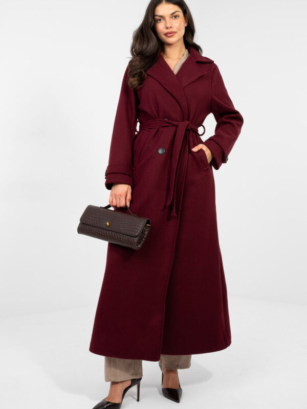 Płaszcz Damski Model IT-PL-97035.16 Dark Red - Factory Price