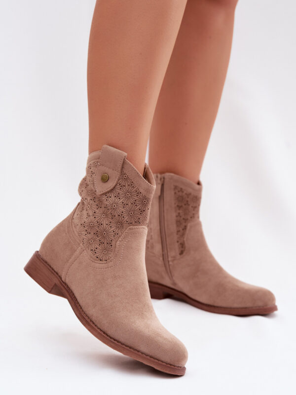 Botki Model S.Barski HY61-8025 Beige - Step in style