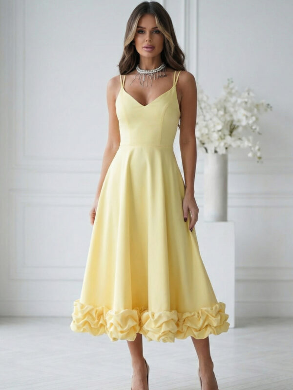 Sukienka Model 345-14 Yellow - Bicotone