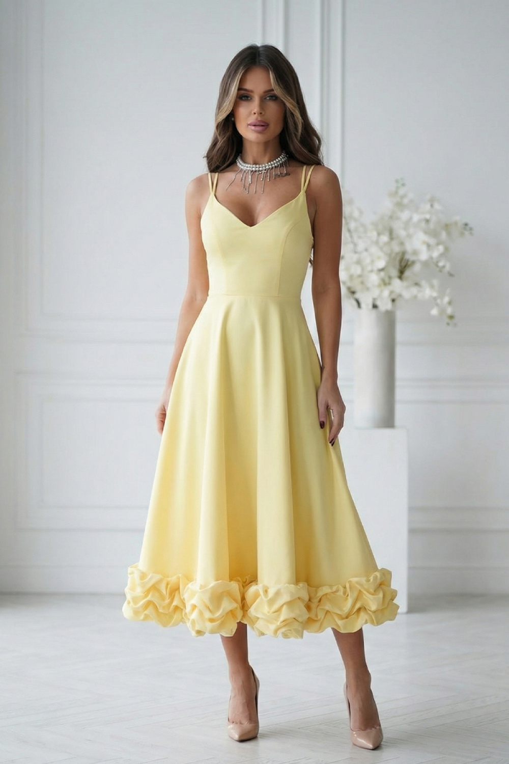 Sukienka Model 345-14 Yellow - Bicotone
