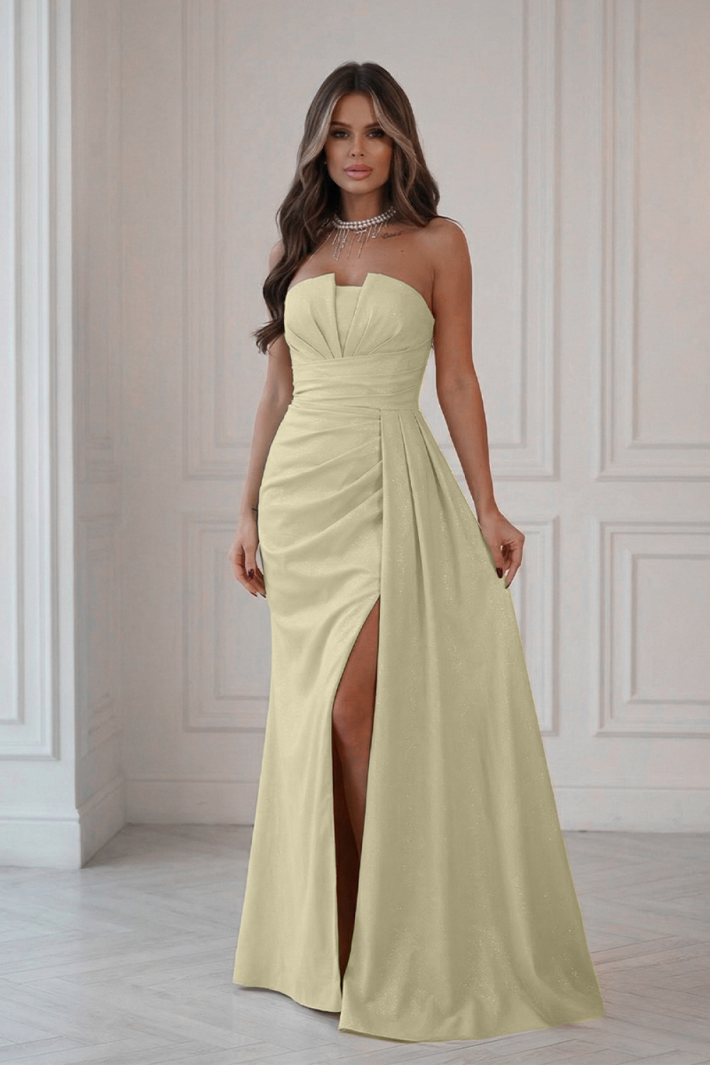 Sukienka Model 342-14 Yellow - Bicotone