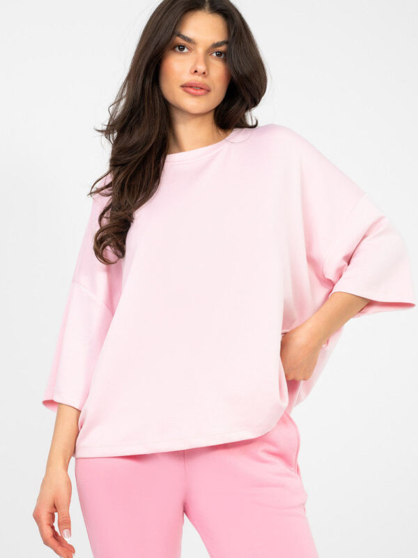 Bluzka Model RV-BZ-A1188.63 Light Pink - Rue Paris