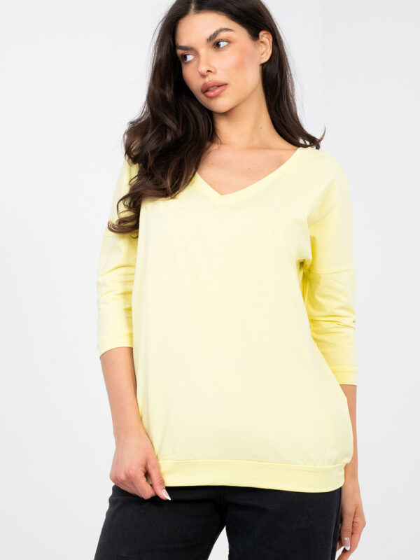 Bluzka Model RV-BZ-A1192.71 Light Yellow - Rue Paris