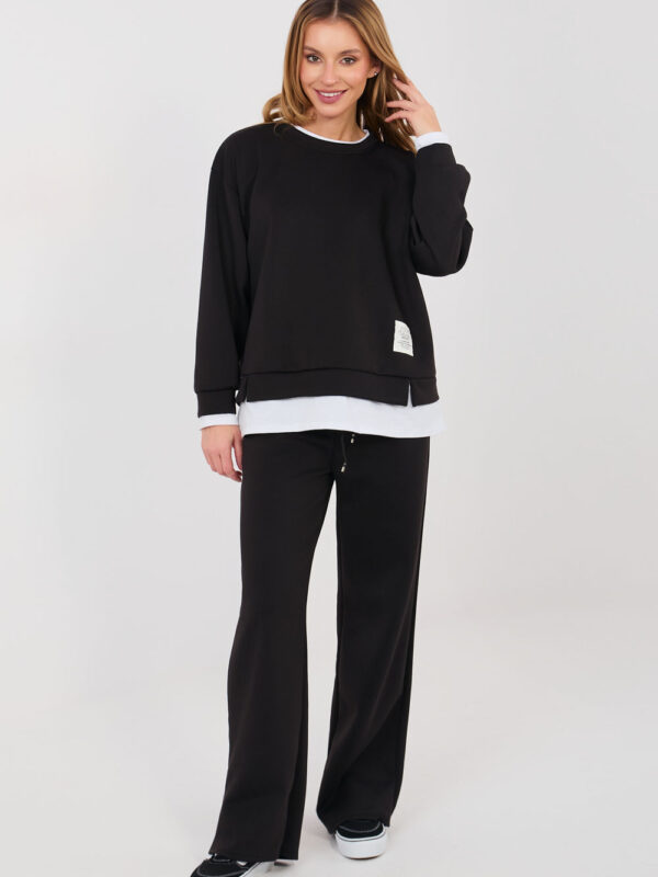 Spodnie Komplet Model IT-KMPL-22230.18 Black - Rue Paris