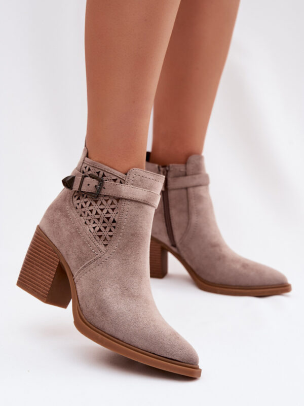 Botki Model Deloriah RMR2520-16 Dark Beige - Step in style