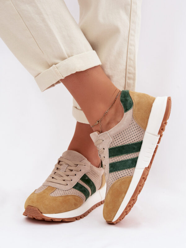 Buty Sportowe Model Marceline 26SP17-03 Beige/Yellow - Step in style