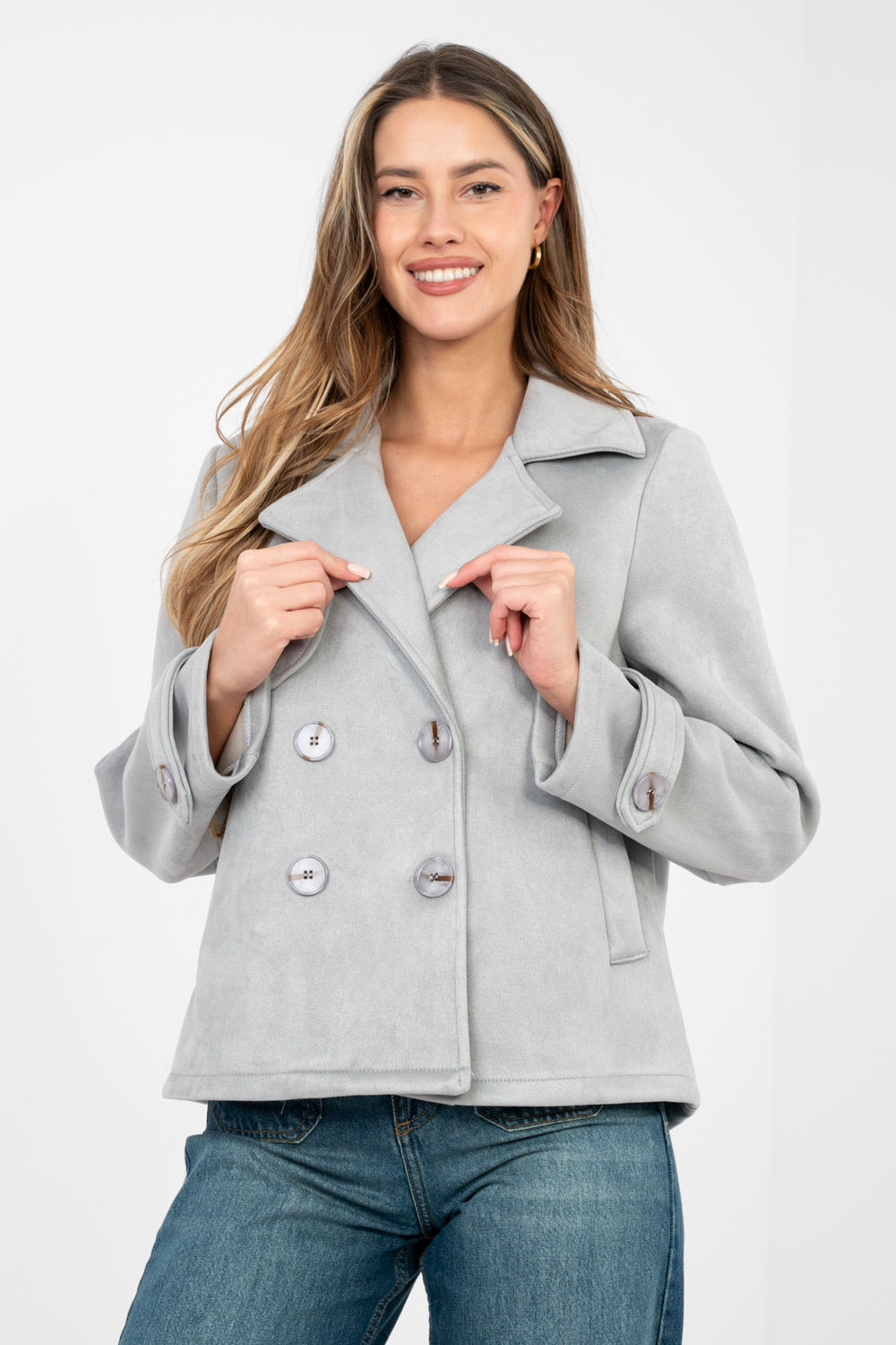 Płaszcz Damski Model IT-KR-97335.04 Light Grey - Factory Price