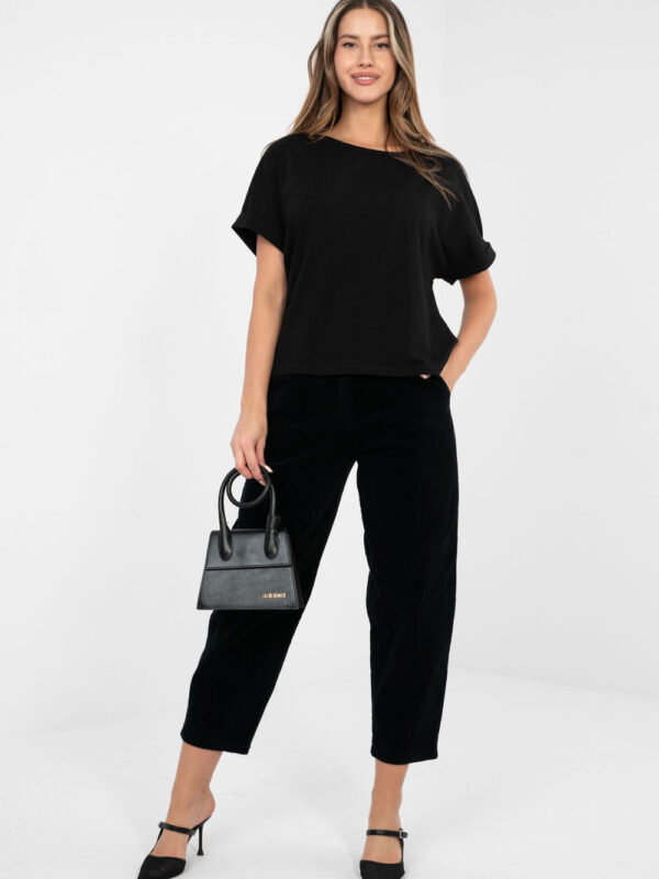 Bluzka Model RV-BZ-A1185.19 Black - Rue Paris