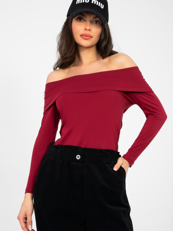 Bluzka Model RV-BZ-A1194.25 Bordo - Rue Paris