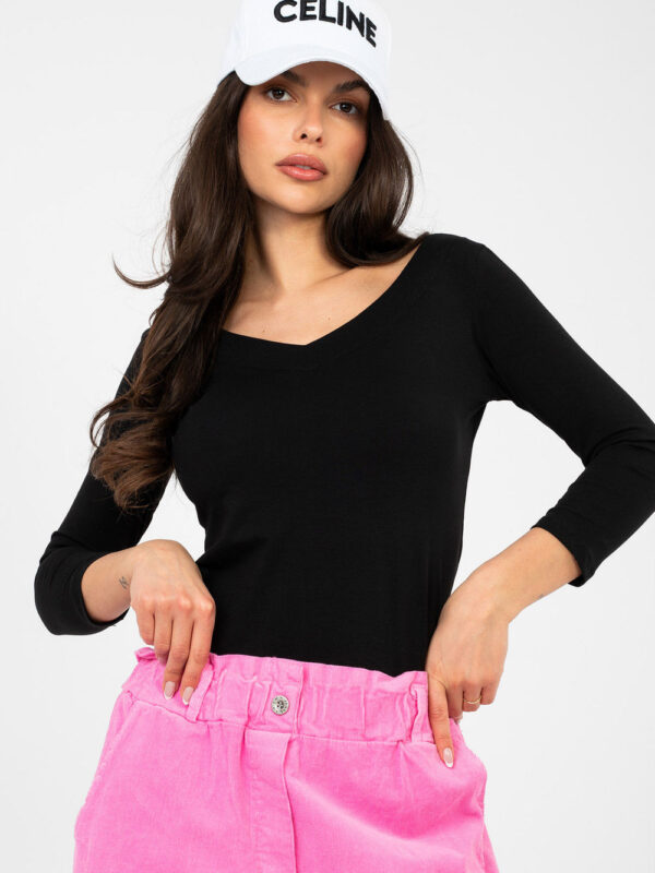 Bluzka Model RV-BZ-A1190.16 Black - Rue Paris