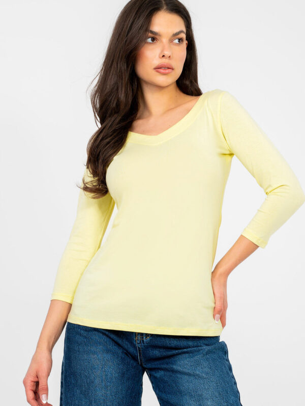 Bluzka Model RV-BZ-A1190.16 Light Yellow - Rue Paris
