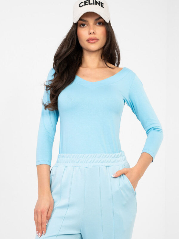 Bluzka Model RV-BZ-A1190.16 Light Blue - Rue Paris