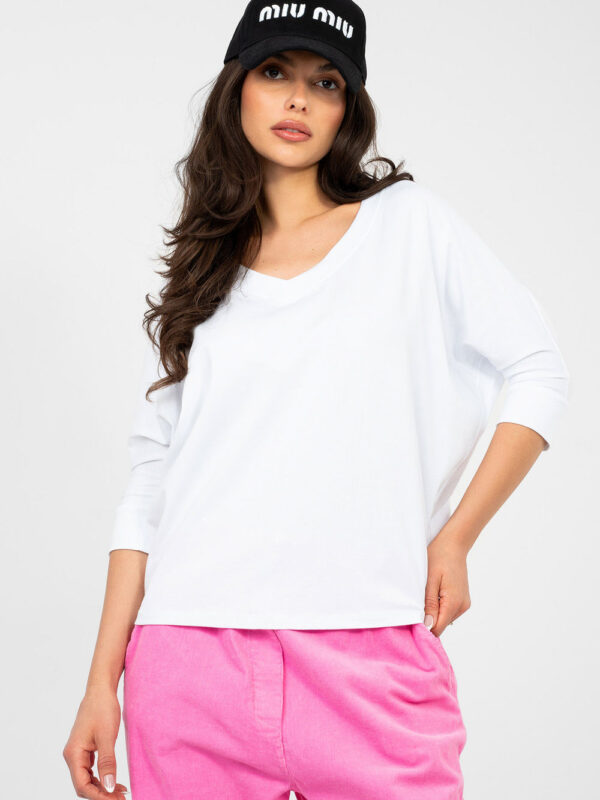 Bluzka Model RV-BZ-A1186.89 White - Rue Paris