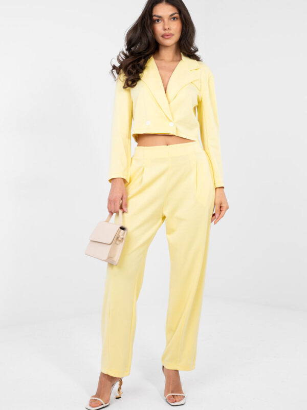 Spodnie Komplet Model IT-KMPL-22255.20 Light Yellow - Rue Paris