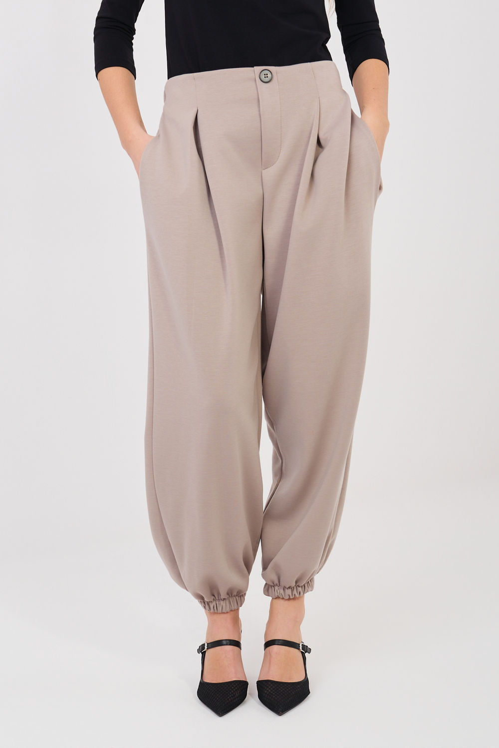 Spodnie Dresowe Model IT-SP-9995.12P Dark Beige - Italy Moda