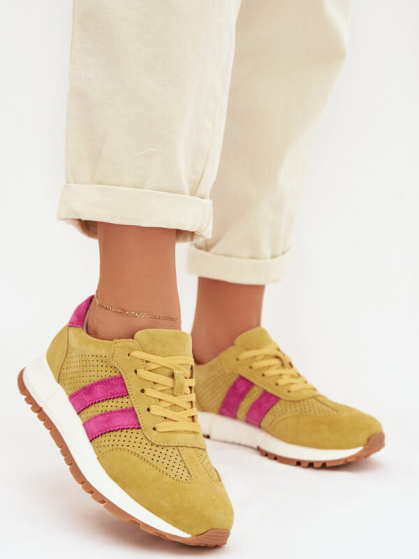 Buty Sportowe Model Marceline 26SP17-01 Yellow - Step in style