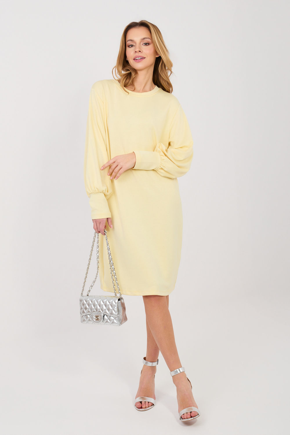 Sukienka Model RV-SK-A1059.17 Light Yellow - Rue Paris