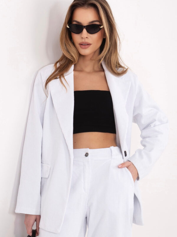 Marynarka Model IT-MA-FL9958.87 White - Rue Paris