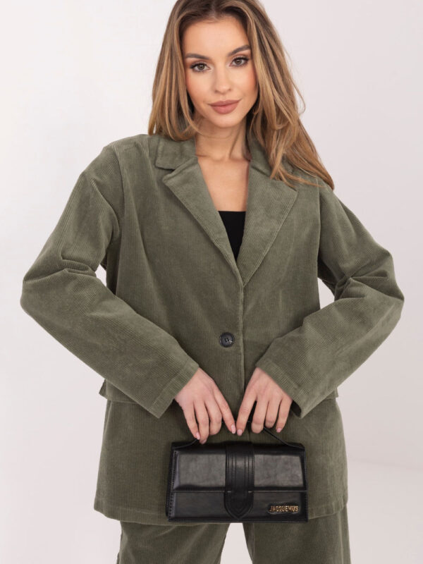 Marynarka Model IT-MA-FL9958.90 Khaki - Rue Paris