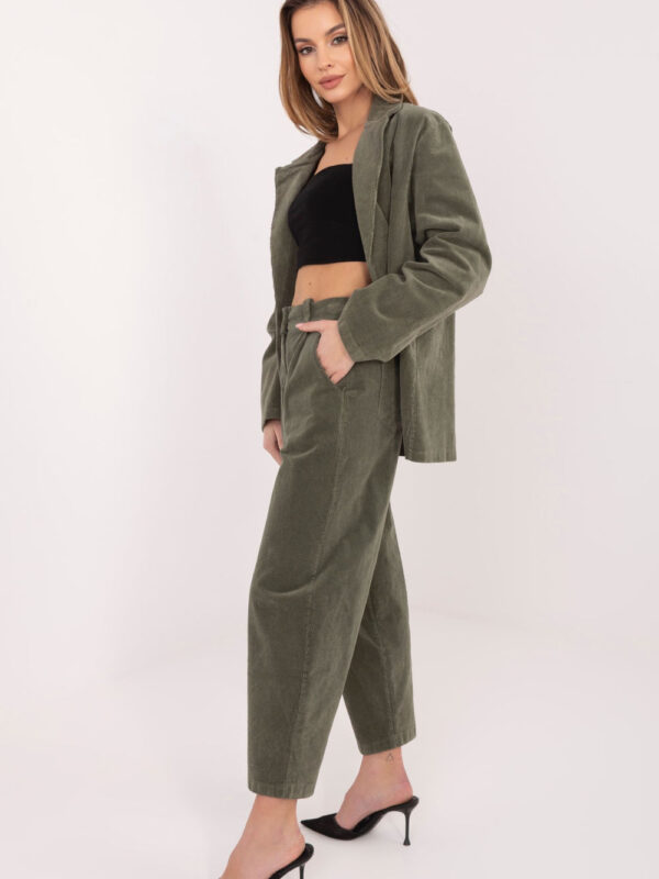 Spodnie Damskie Model IT-SP-FL8916.80 Khaki - Rue Paris