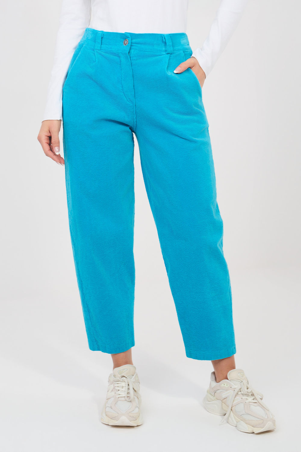 Spodnie Damskie Model IT-SP-FL8916.13 Blue - Rue Paris