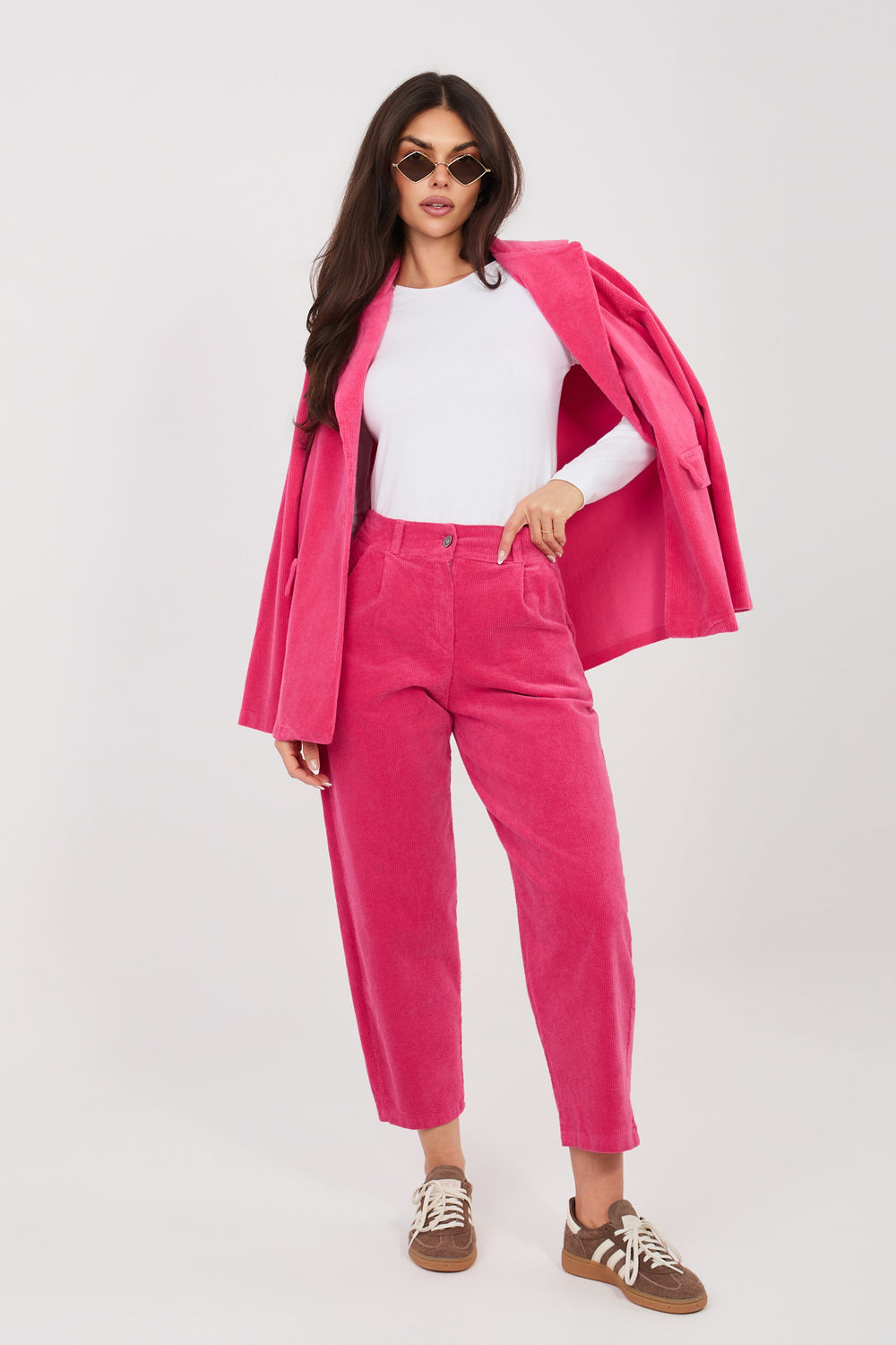 Spodnie Damskie Model IT-SP-FL8916.13 Fuksja - Rue Paris