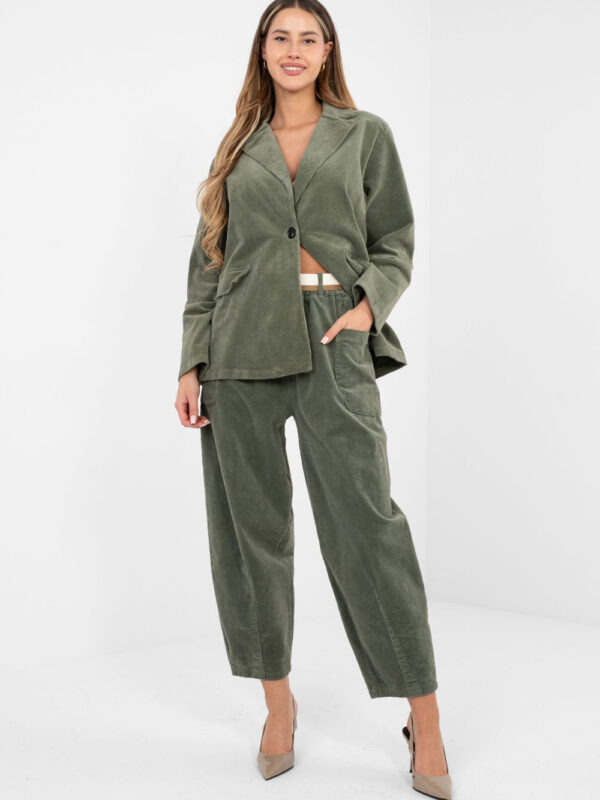 Spodnie Damskie Model IT-SP-FL9665.14 Khaki - Rue Paris