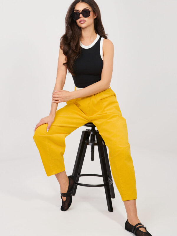 Spodnie Damskie Model IT-SP-FL9665.78 Yellow - Rue Paris