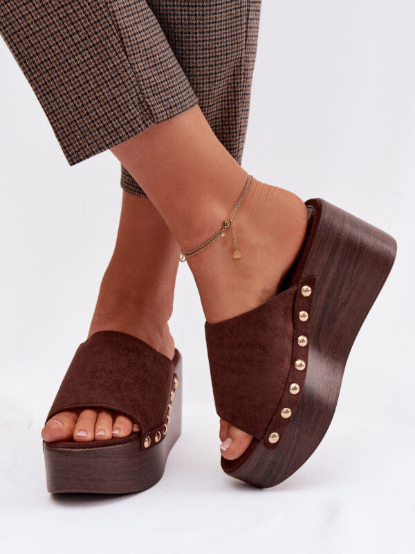 Sandał Klapki Model Helivina DM487 Brown - Step in style