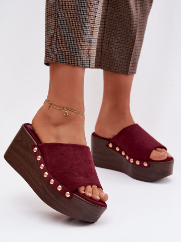 Sandał Klapki Model Helivina DM487 Bordo - Step in style