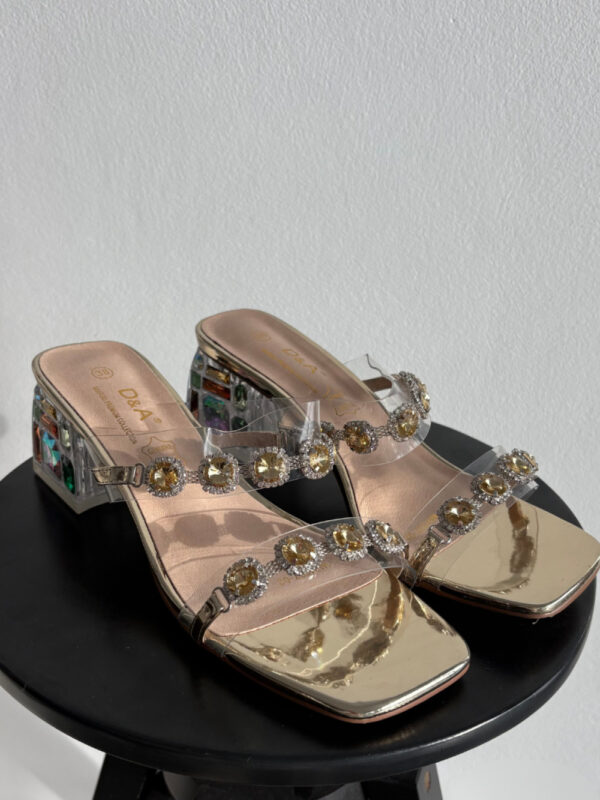 Sandał Klapki Model DA MR1037-02 Gold - Step in style