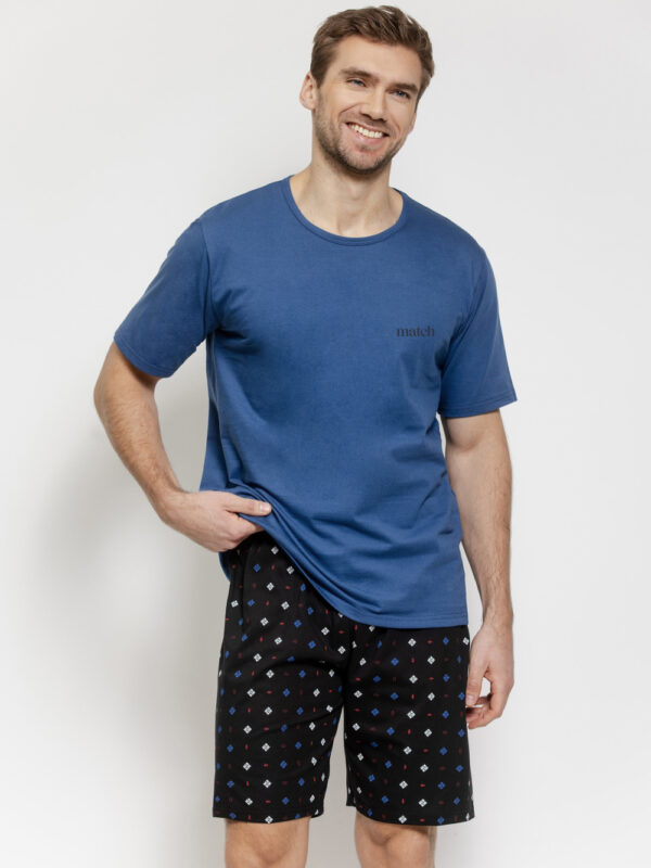 Piżama Męska Model Matteo 3580 Jeans - Taro